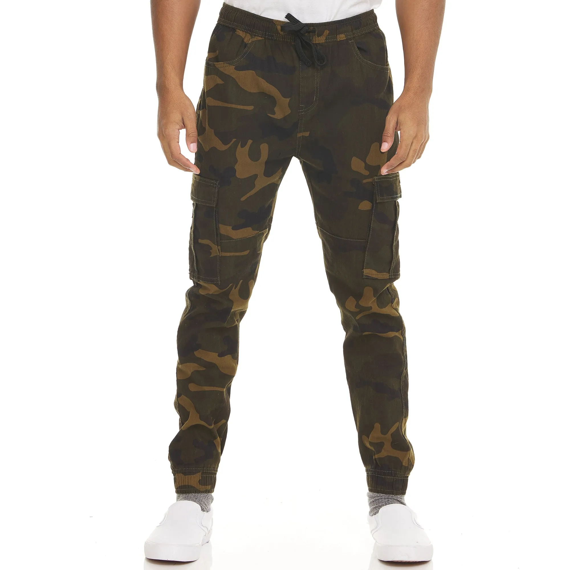 2-Pack: Men's Stretchy Camo Cargo Jogger Pants