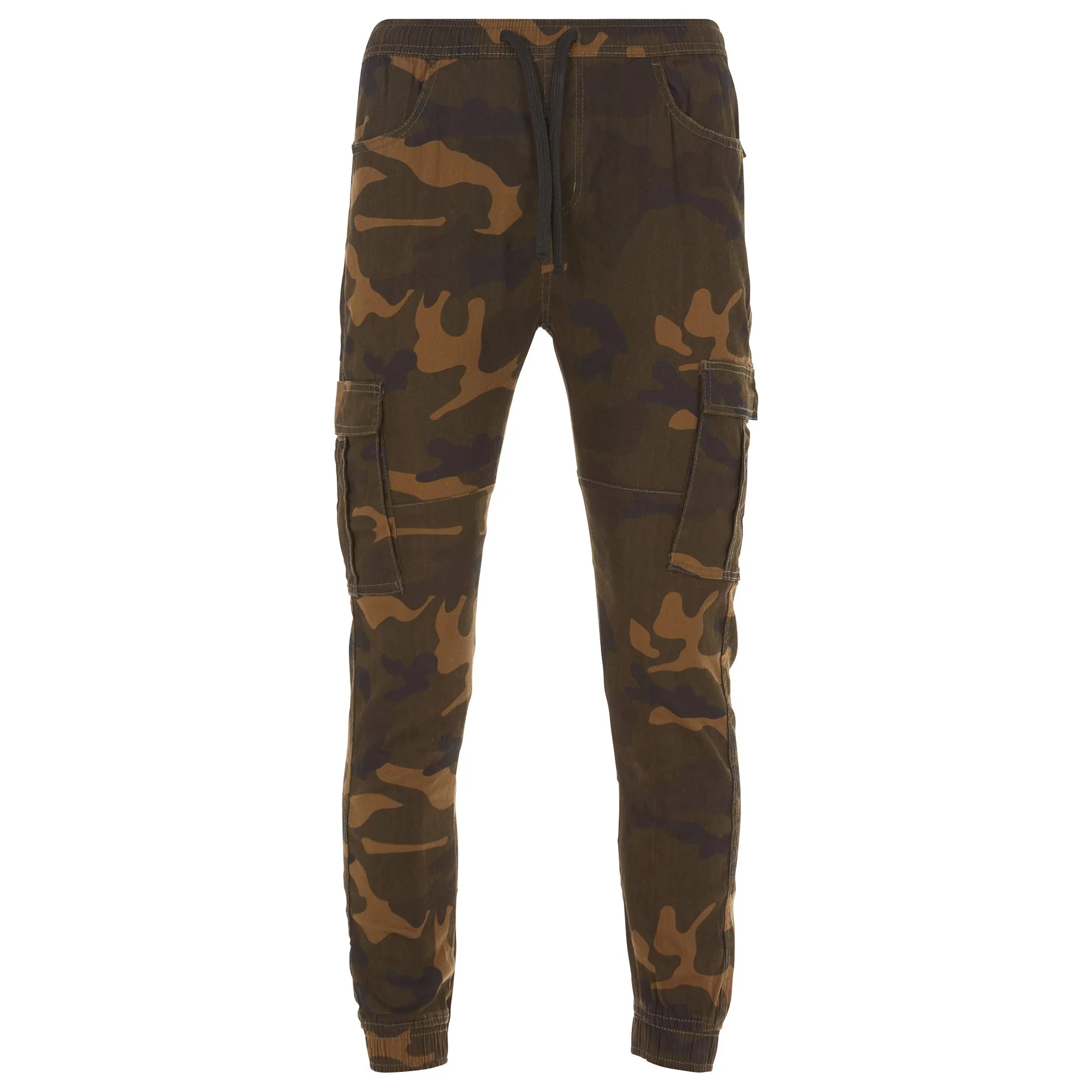 2-Pack: Men's Stretchy Camo Cargo Jogger Pants