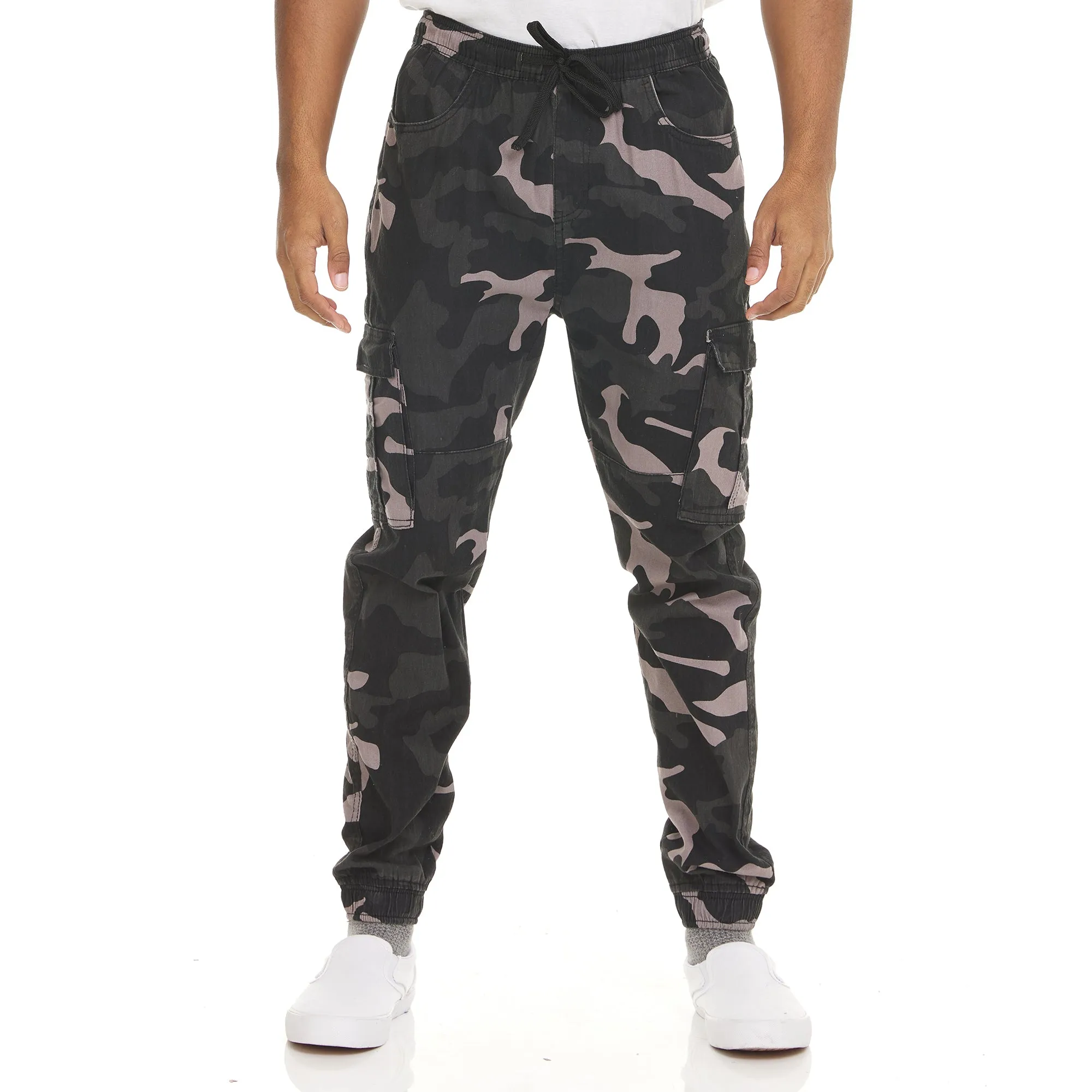 2-Pack: Men's Stretchy Camo Cargo Jogger Pants