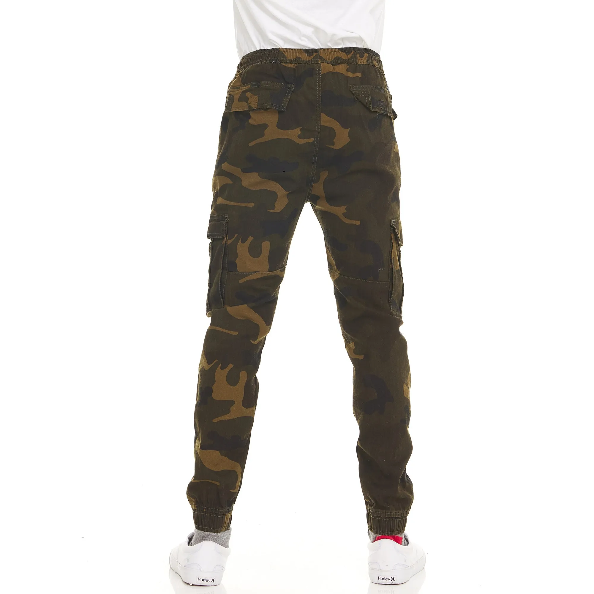 2-Pack: Men's Stretchy Camo Cargo Jogger Pants
