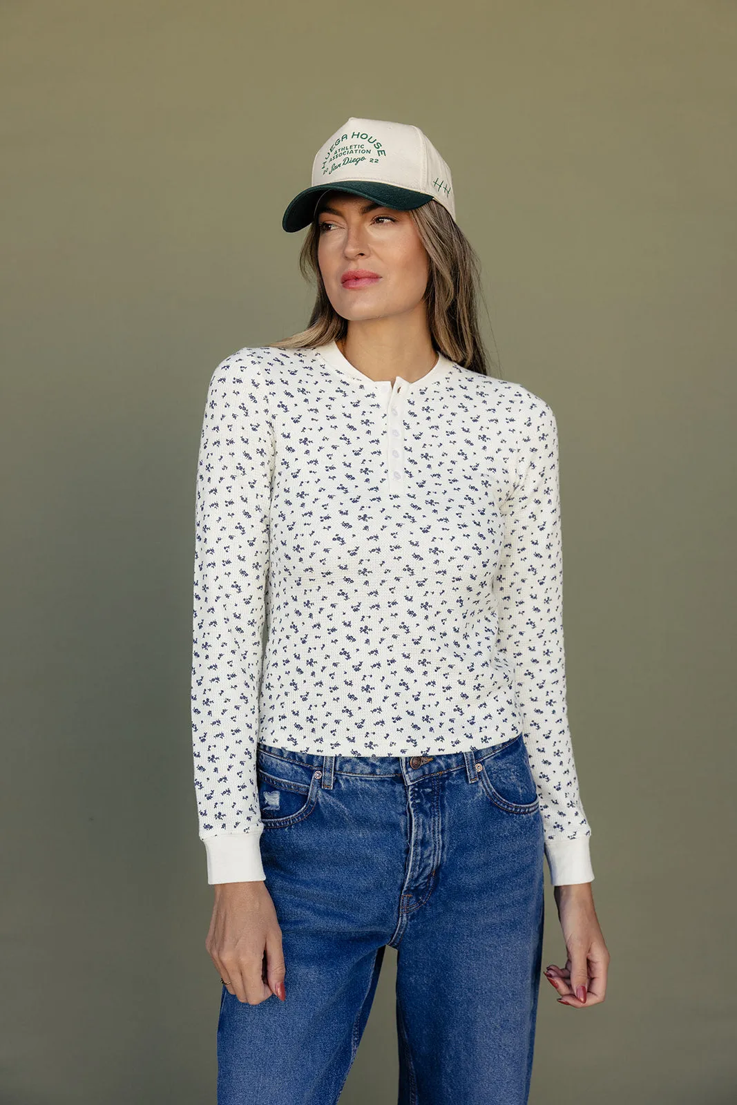 Arken Floral Henley Tee
