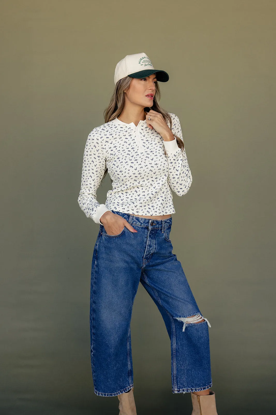 Arken Floral Henley Tee