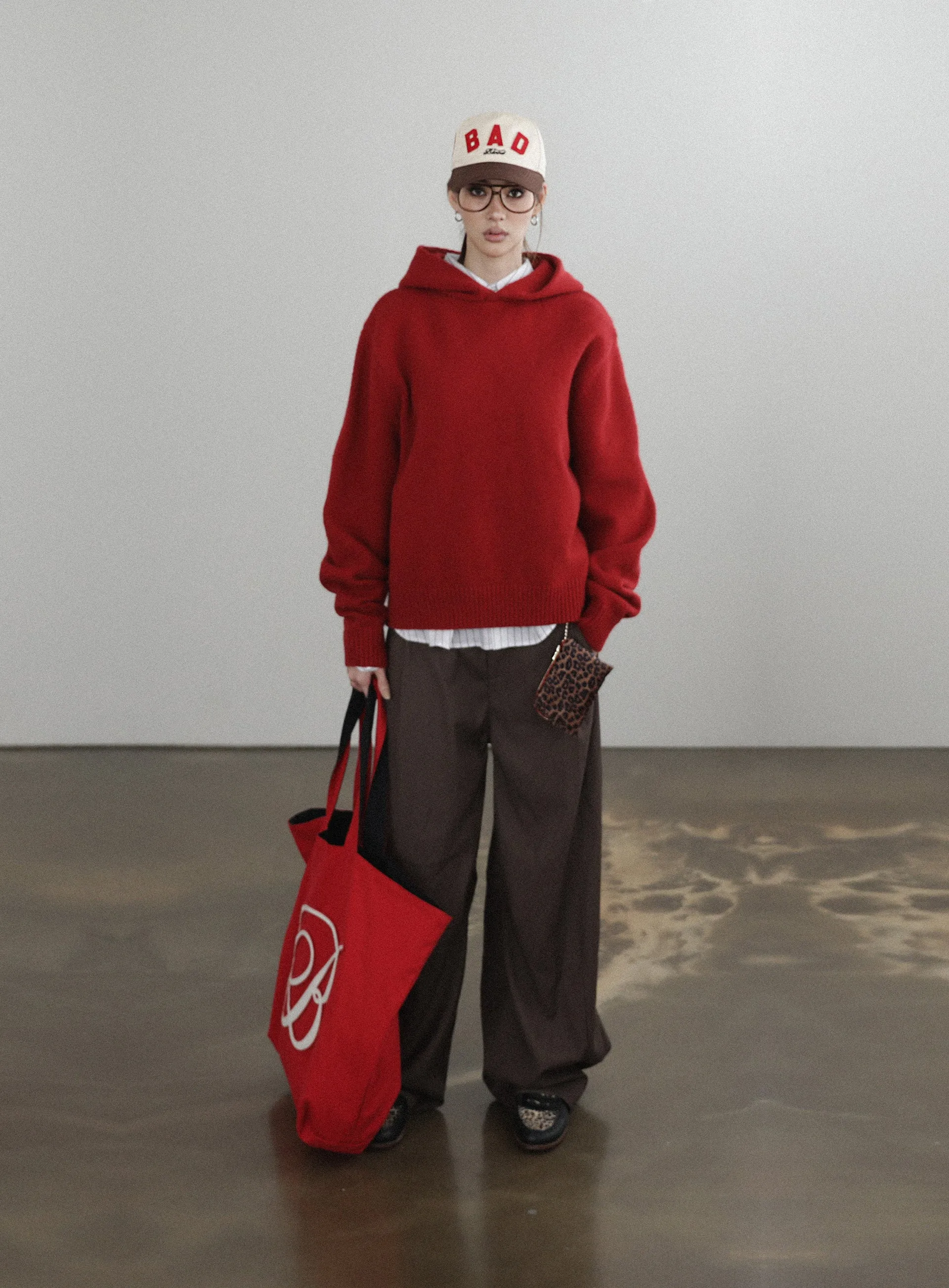 Badblood BS Heavy Wool Hood Red