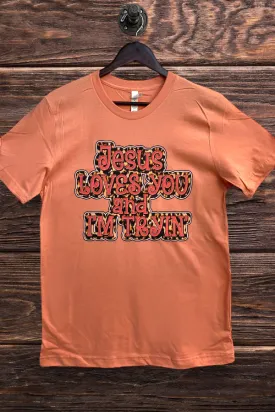 BC DTF JESUS LOVES YOU - SUNSET
