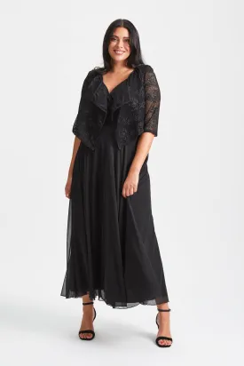Black Crop Waterfall Shrug