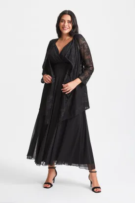 Black Lace Waterfall Shrug