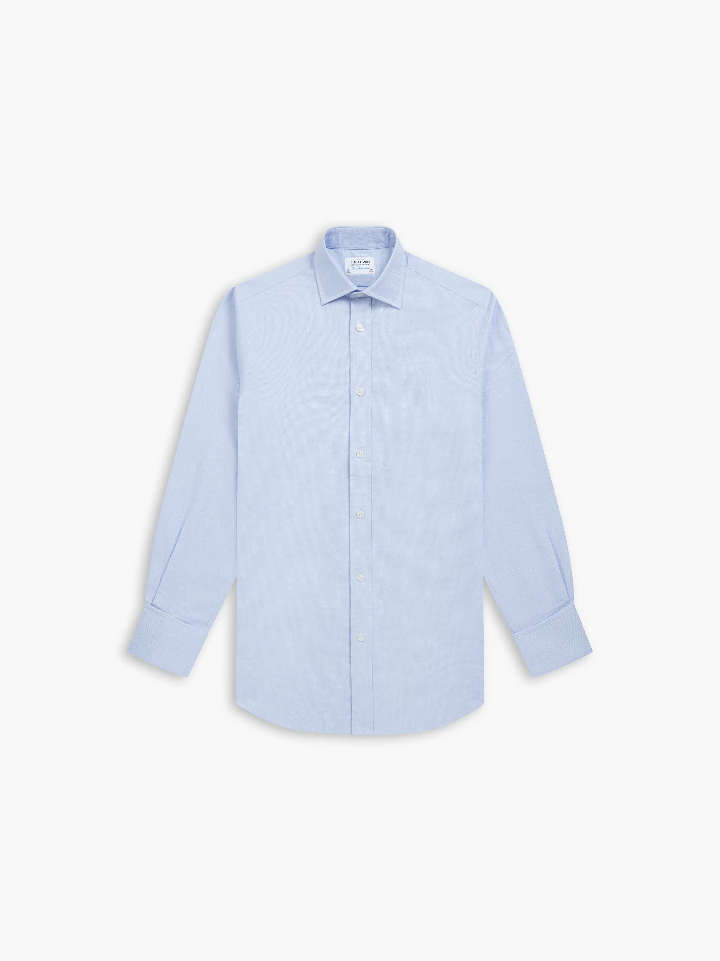 Blue Royal Oxford Slim Fit Double Cuff Classic Collar Shirt