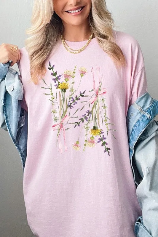 Boho Floral Graphic Heavy Cotton Tee