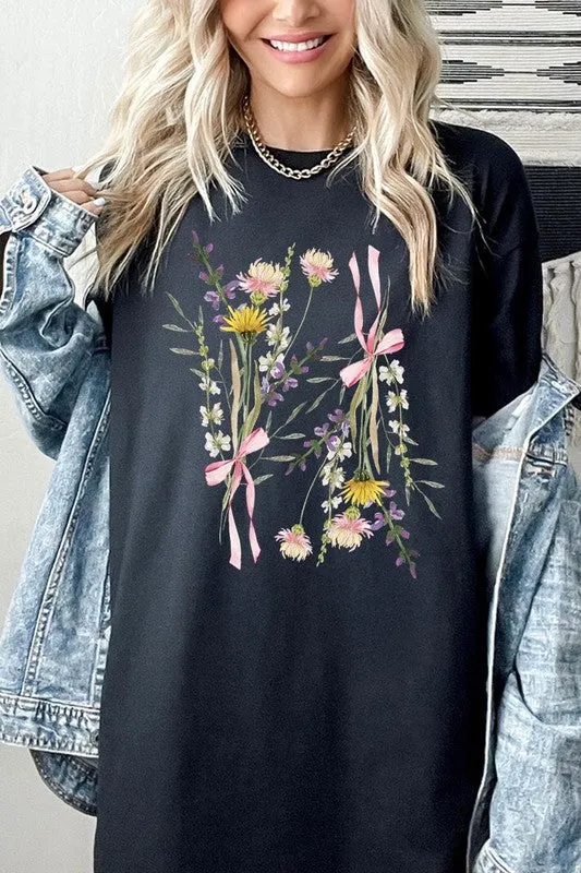 Boho Floral Graphic Heavy Cotton Tee