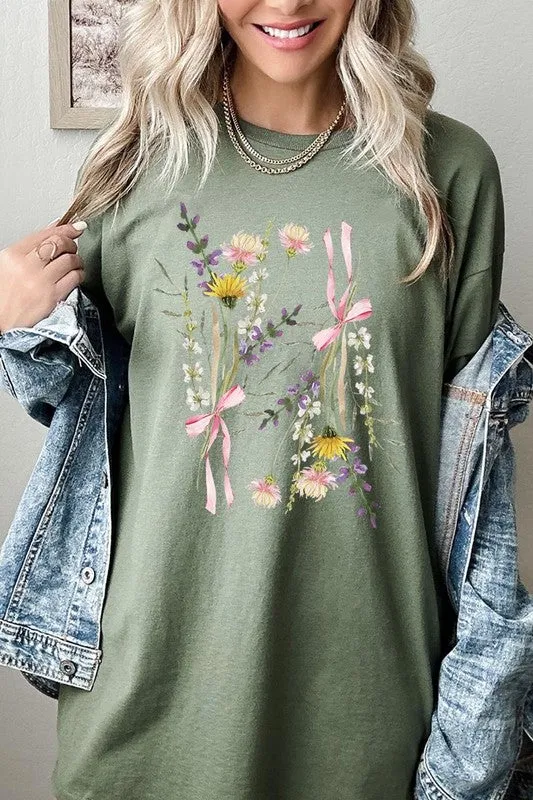 Boho Floral Graphic Heavy Cotton Tee