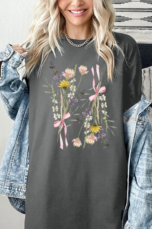 Boho Floral Graphic Heavy Cotton Tee
