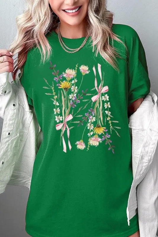 Boho Floral Graphic Heavy Cotton Tee