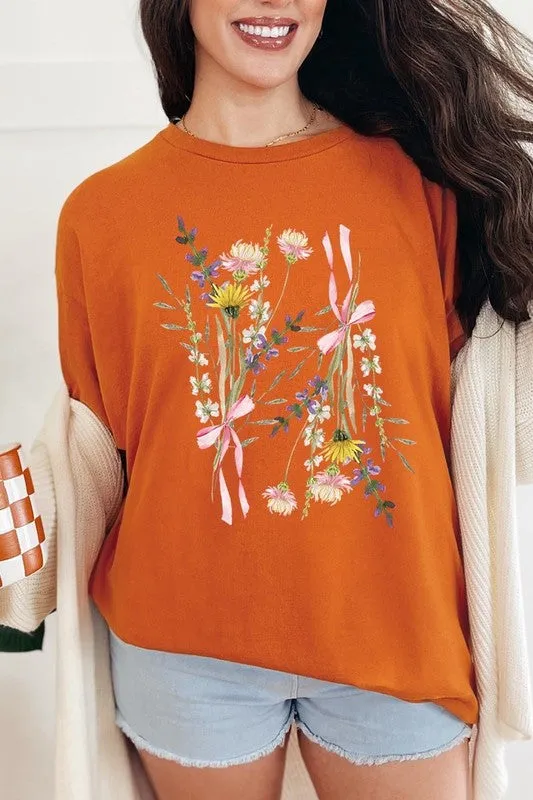 Boho Floral Graphic Heavy Cotton Tee