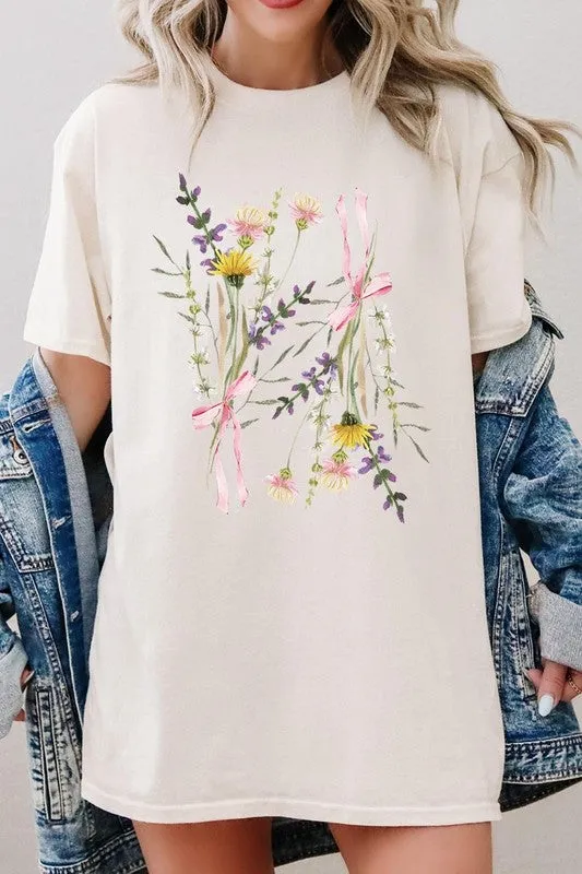 Boho Floral Graphic Heavy Cotton Tee