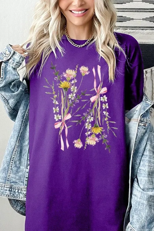 Boho Floral Graphic Heavy Cotton Tee