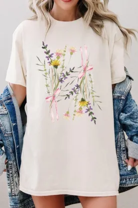 Boho Floral Graphic Heavy Cotton Tee