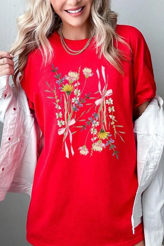 Boho Floral Graphic Heavy Cotton Tee