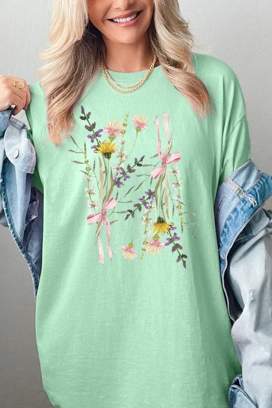 Boho Floral Graphic Heavy Cotton Tee