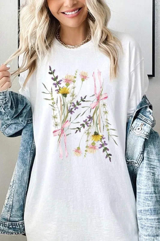 Boho Floral Graphic Heavy Cotton Tee