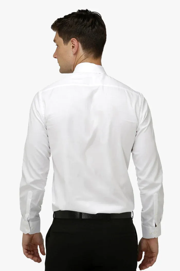 Brooksfield The Entrepreneur Slim Fit L/S Shirt - White