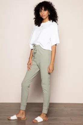 Brushed Jogger in Green