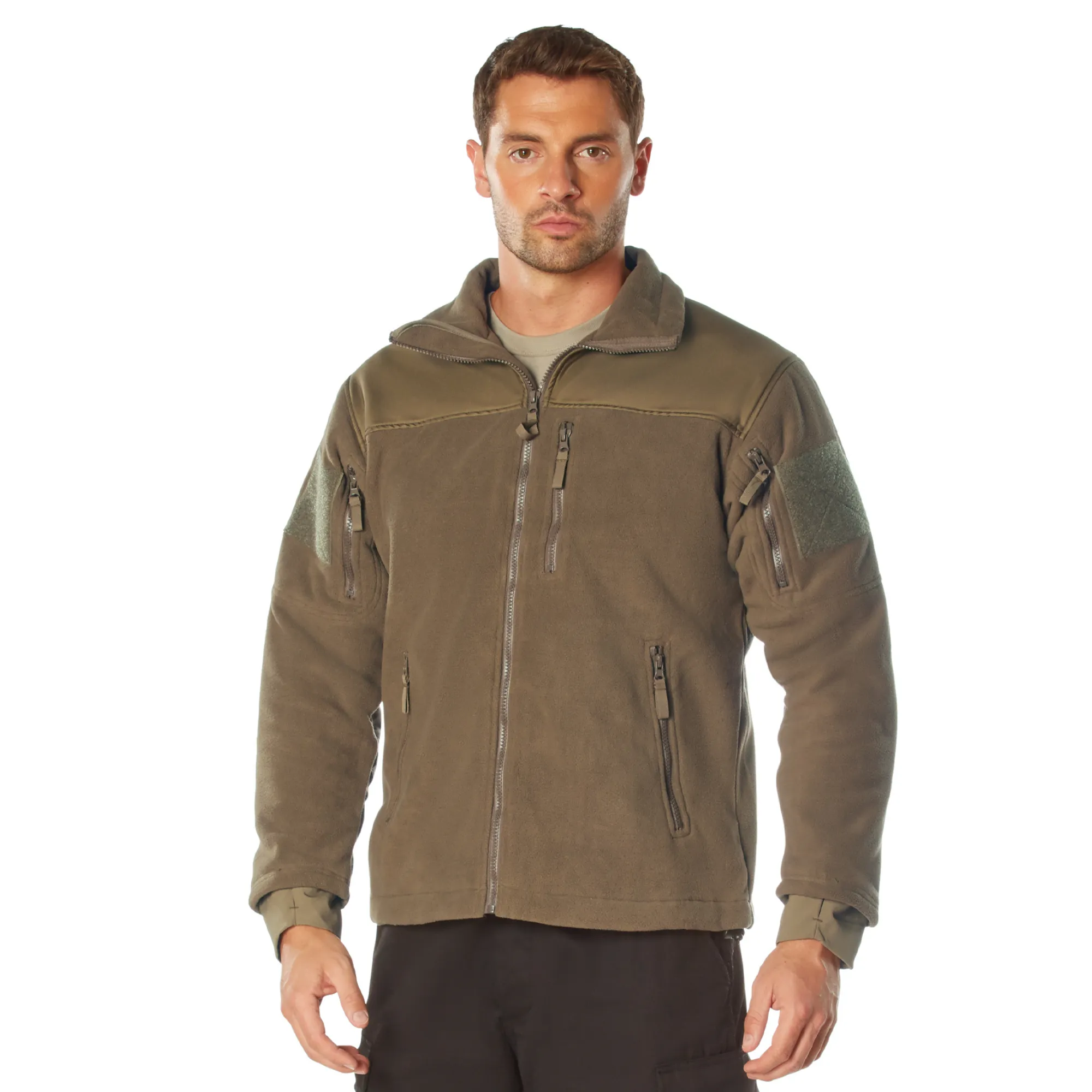 Coyote Brown - Tactical Special Operations Fleece Jacket - Full Zip