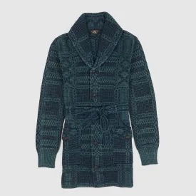 Double RL Ladies Knitted Shawl Collar Cardigan w/ Belt