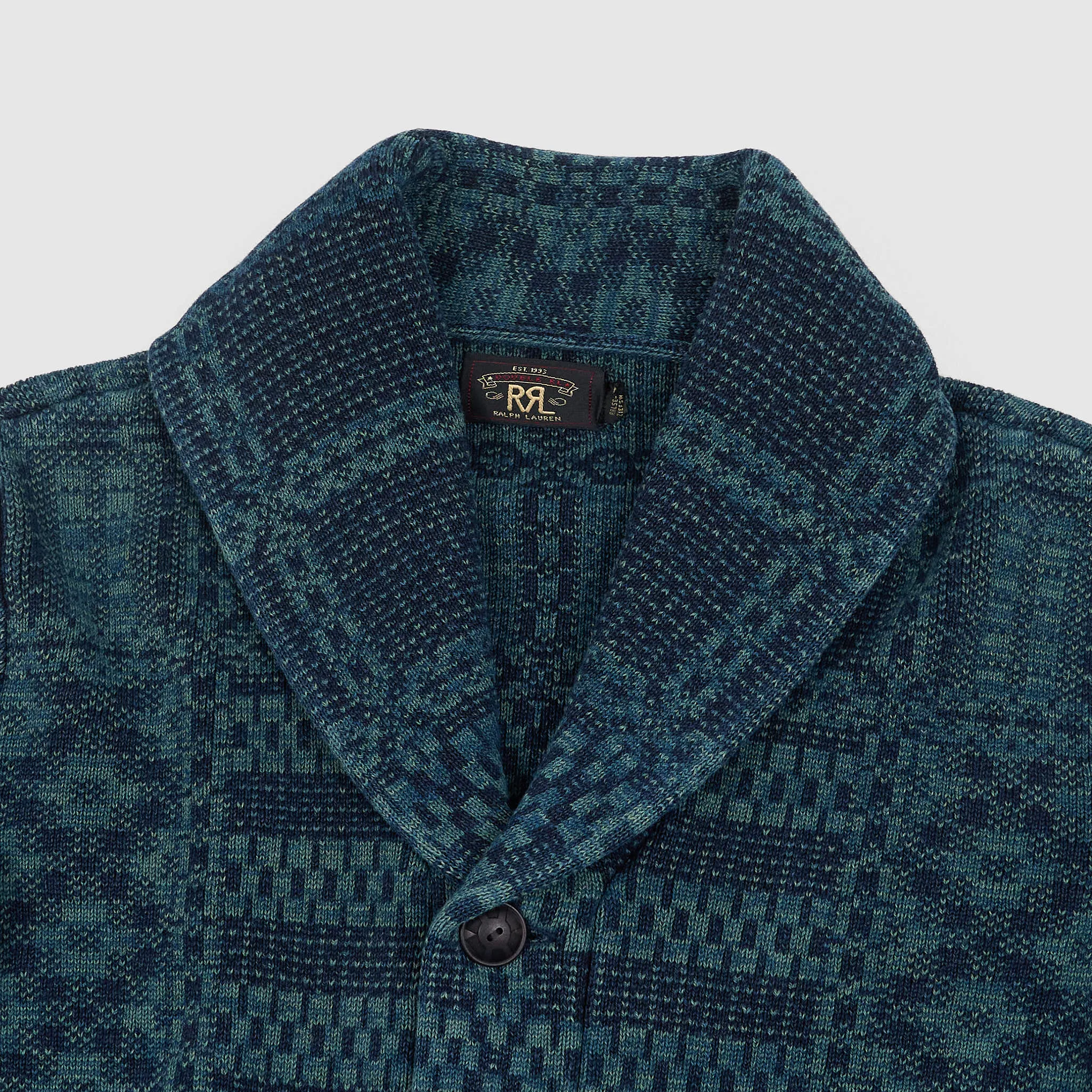Double RL Ladies Knitted Shawl Collar Cardigan w/ Belt