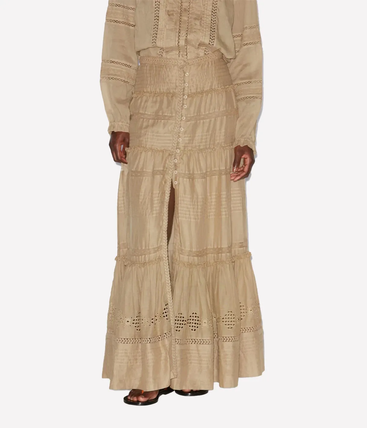 Dusta Skirt in Light Khaki