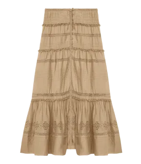 Dusta Skirt in Light Khaki