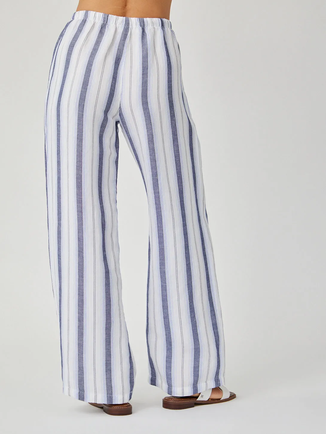 Easy Wide Leg Pant - Coastal Ombre Stripe