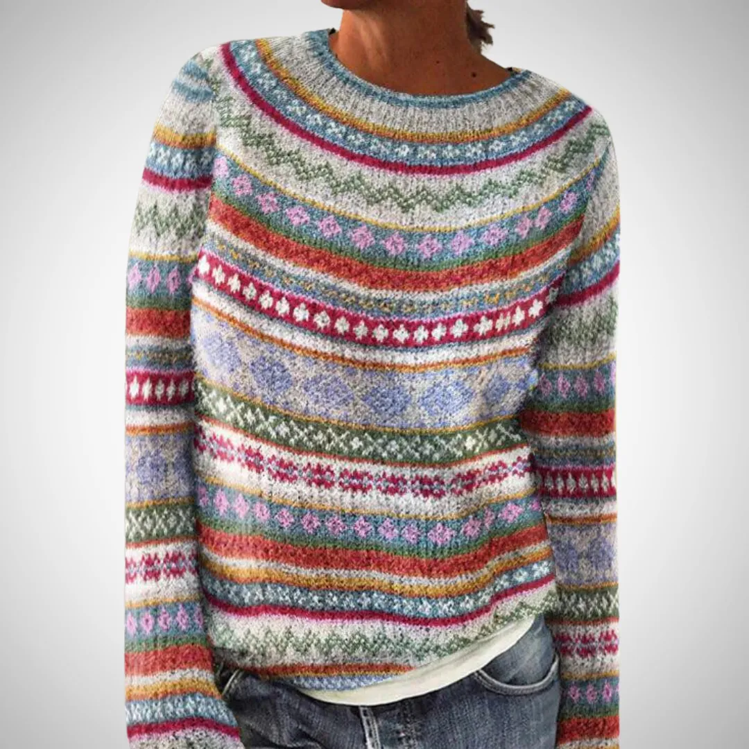 Ella Printed Long Sleeve Top