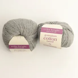 Erika Knight Yarns Gossypium Cotton Tweed | Granit | Cotton Blend Yarn