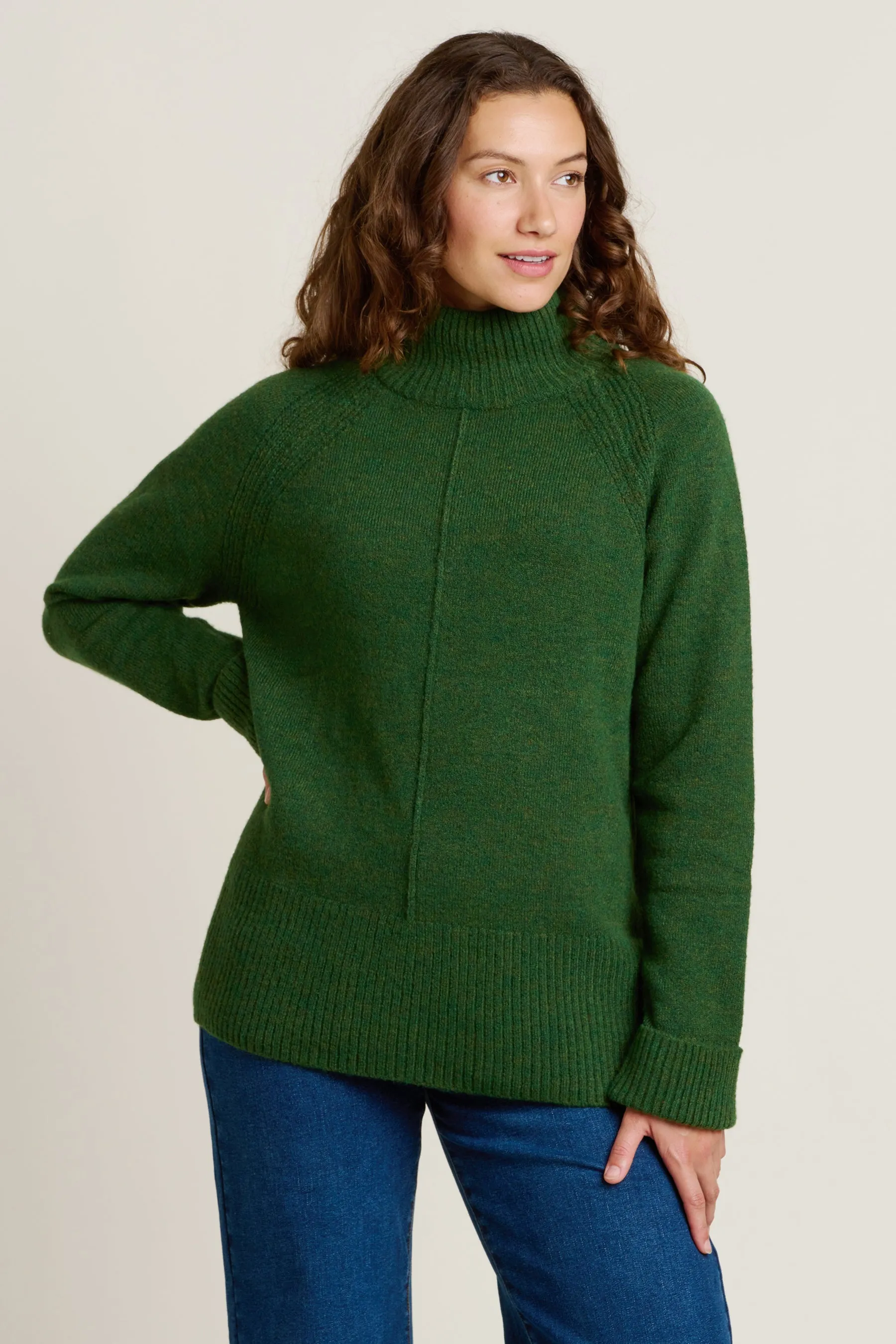 Forest Knitted Roll Neck