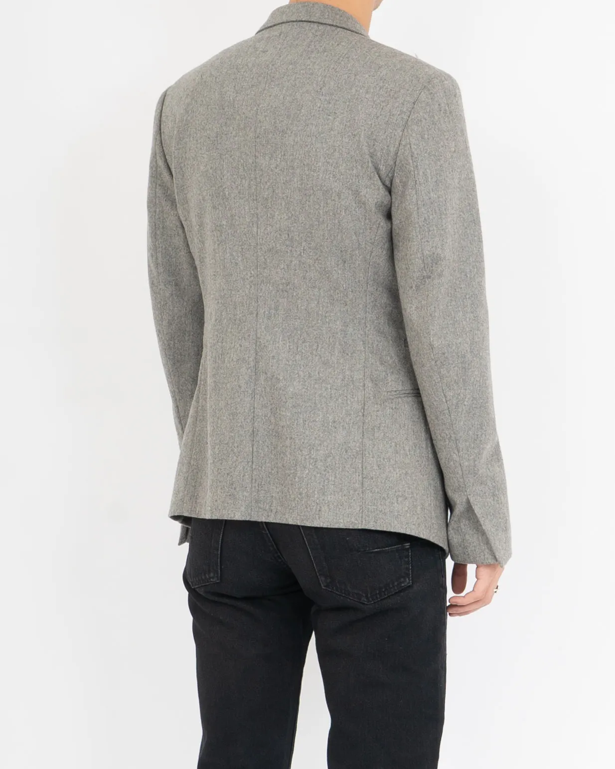 FW14 Grey Shawl Collar Blazer