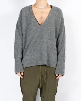 FW16 Grey V-Neck Sweater