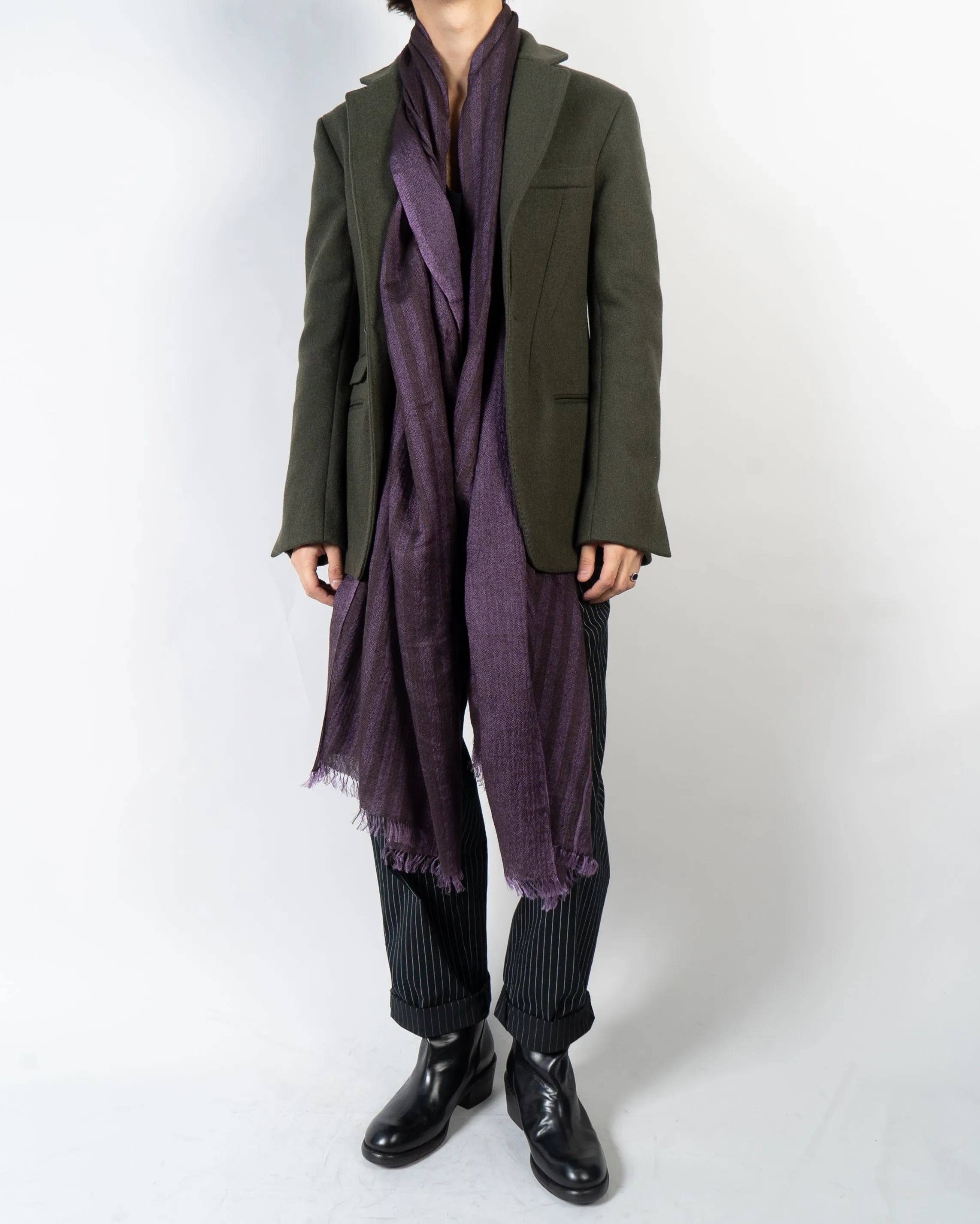 FW16 Military Green Wool Blazer Sample