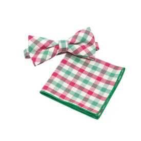 ID-CBT-29 IDENTITY Mens Cotton Bowtie and Pocket Square Set