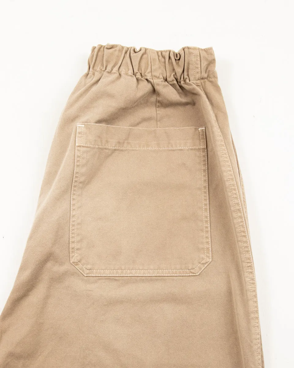 KATSURAGI Cotton W-Knee EASY Pants - Beige