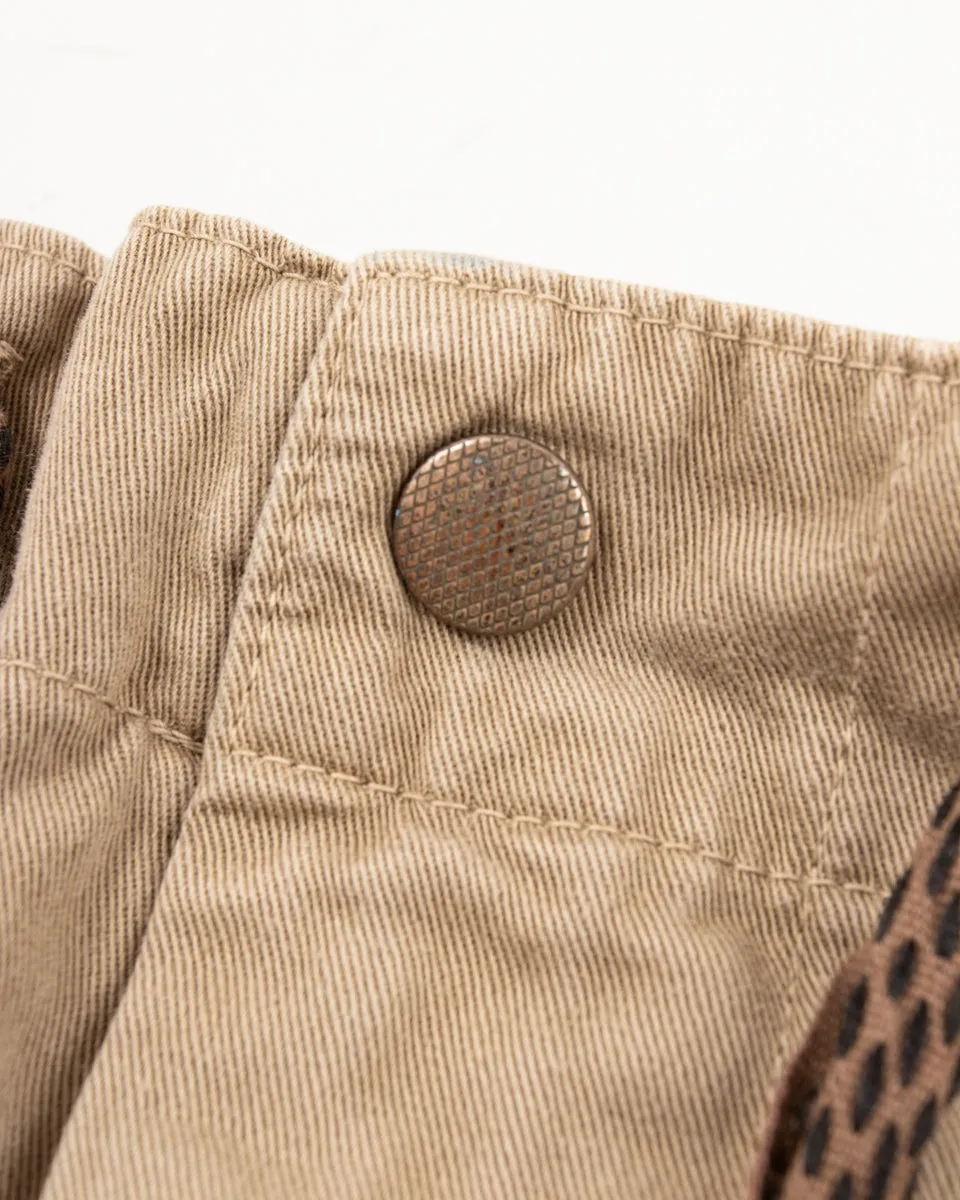 KATSURAGI Cotton W-Knee EASY Pants - Beige