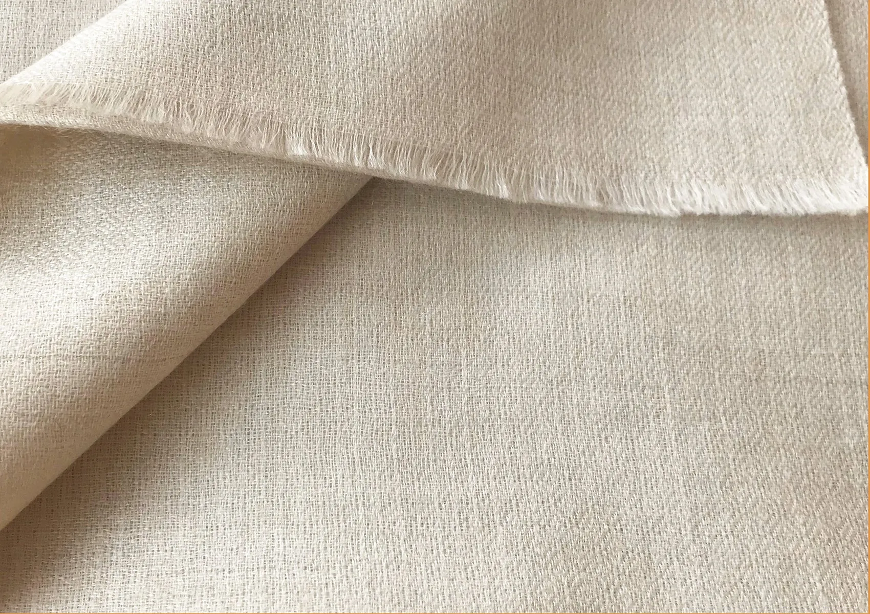 LAKSHMI - Authentic Pashmina Meditation Shawl - Cream