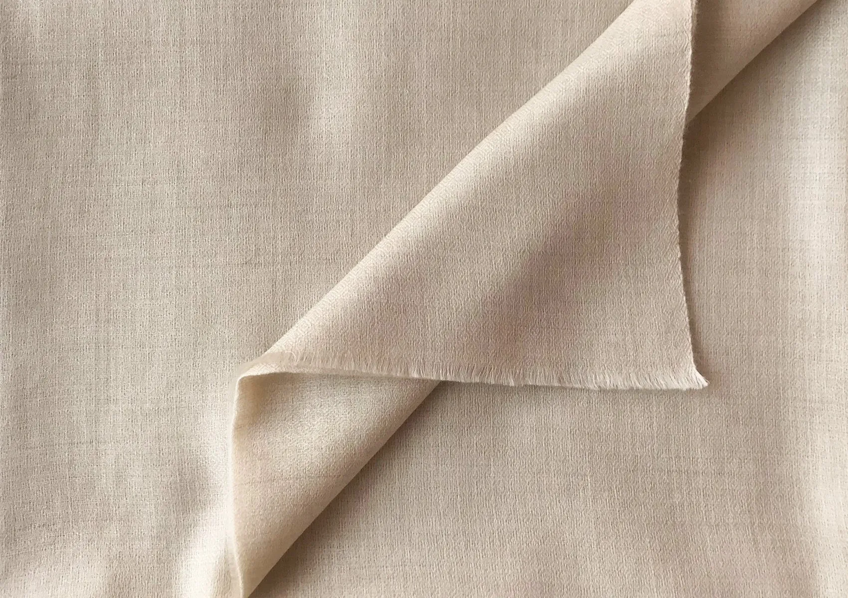 LAKSHMI - Authentic Pashmina Meditation Shawl - Cream