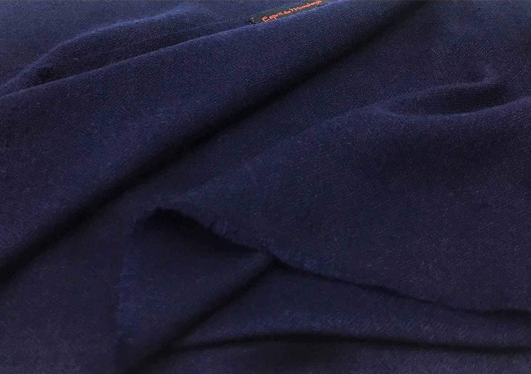 LAKSHMI - Authentic Pashmina Meditation Shawl - Navy