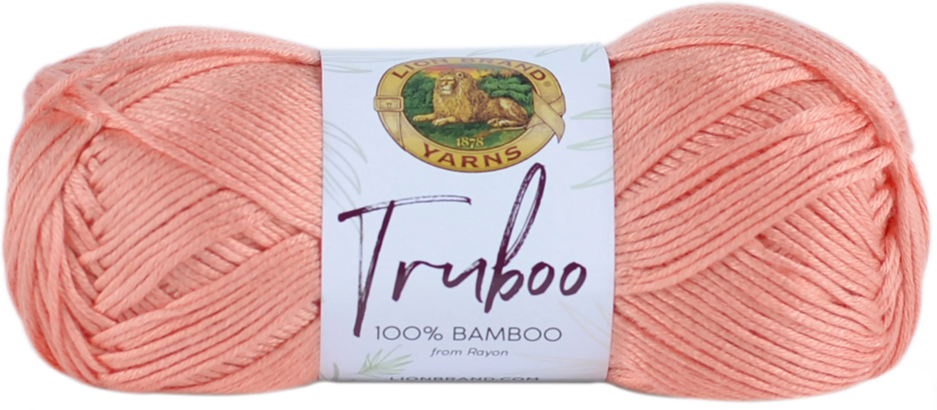 Lion Brand Truboo Yarn - Coral 3.5oz/100g*