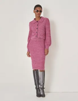 MARYLING Cherry Melange Knitted Skirt