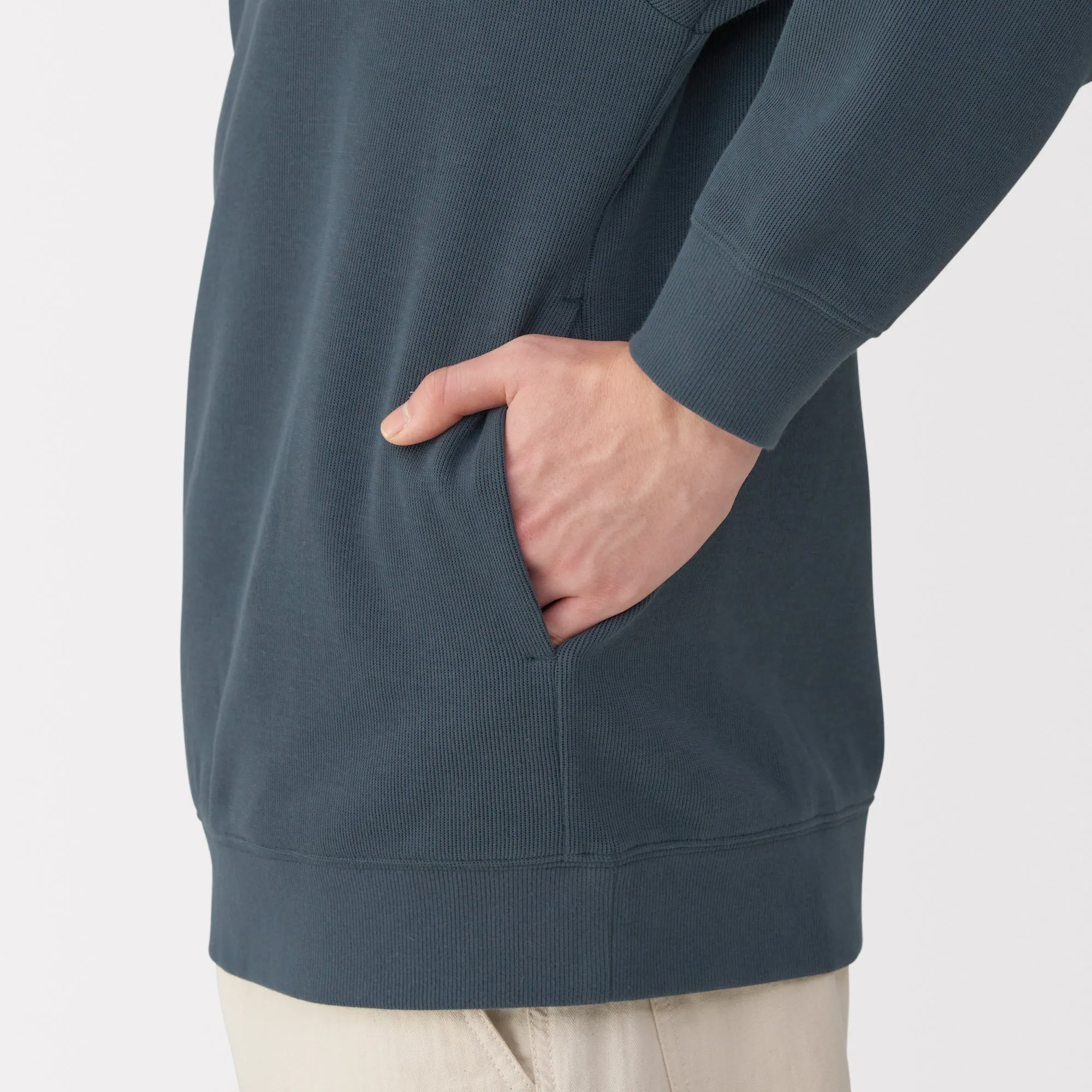 Men's Double Knitted Collared Pullover
