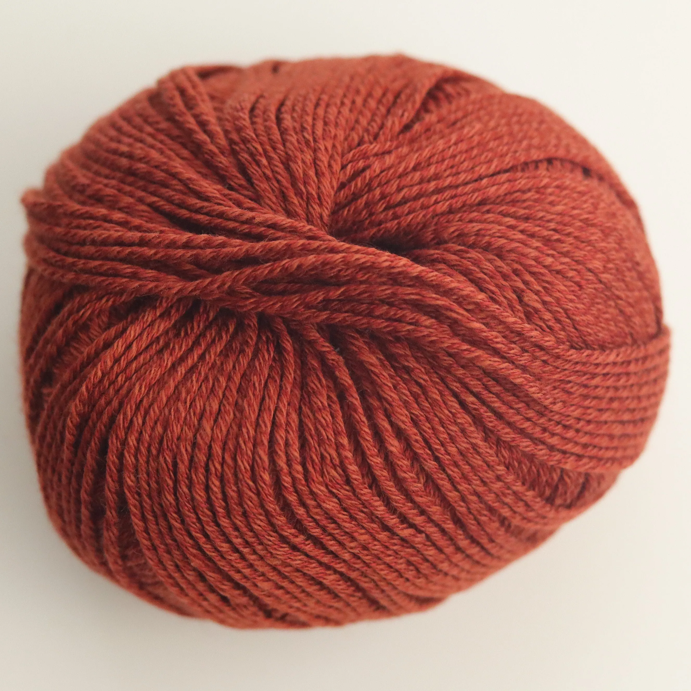 Morning Salutation Vegan Yarn | Rusty Red | Lyocell Blend Yarn