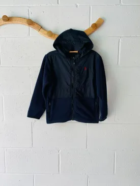 Navy Hooded Fleece Zip, 7 years