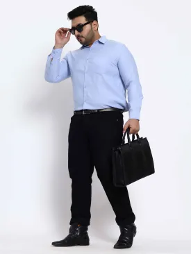 Oxford Cotton Blue Premium Plus Size Shirt
