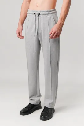 Pintex Jogger Pants - Heather Grey